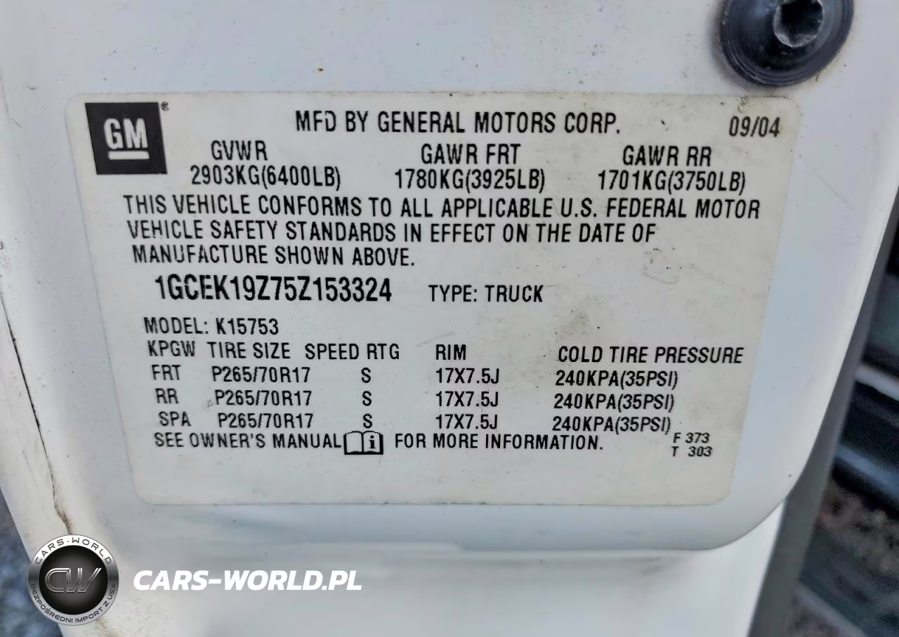 2005 Chevrolet Silverado K1500 VIN:1GCEK19Z75Z153324 - 12