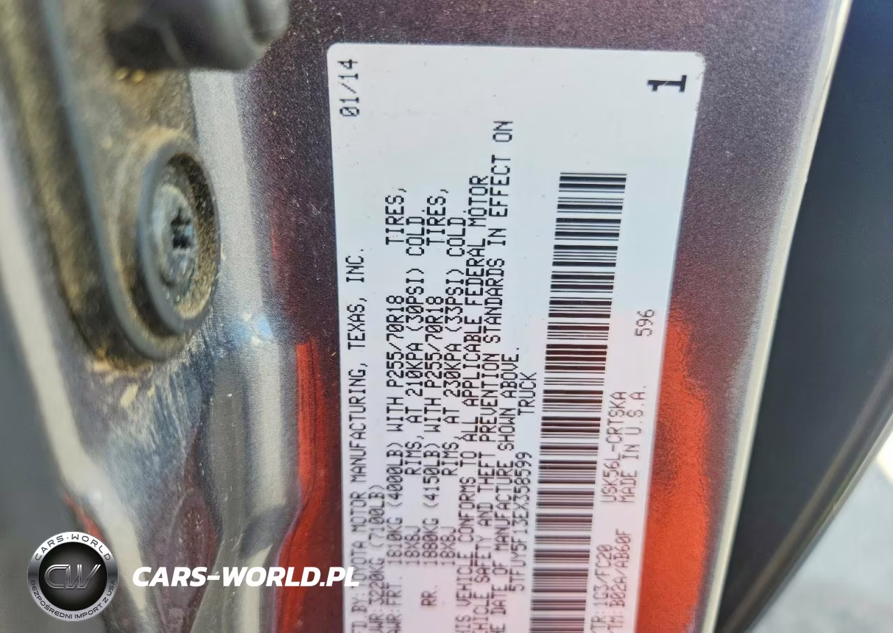 2014 Toyota Tundra Sr5 VIN:5TFUY5F13EX358599 - 12