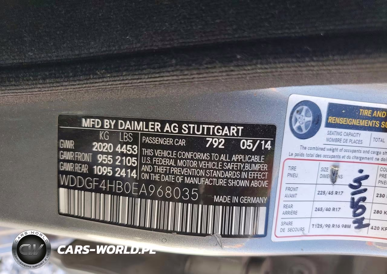 2014 Mercedes-Benz C 250 VIN:WDDGF4HB0EA968035 - 12