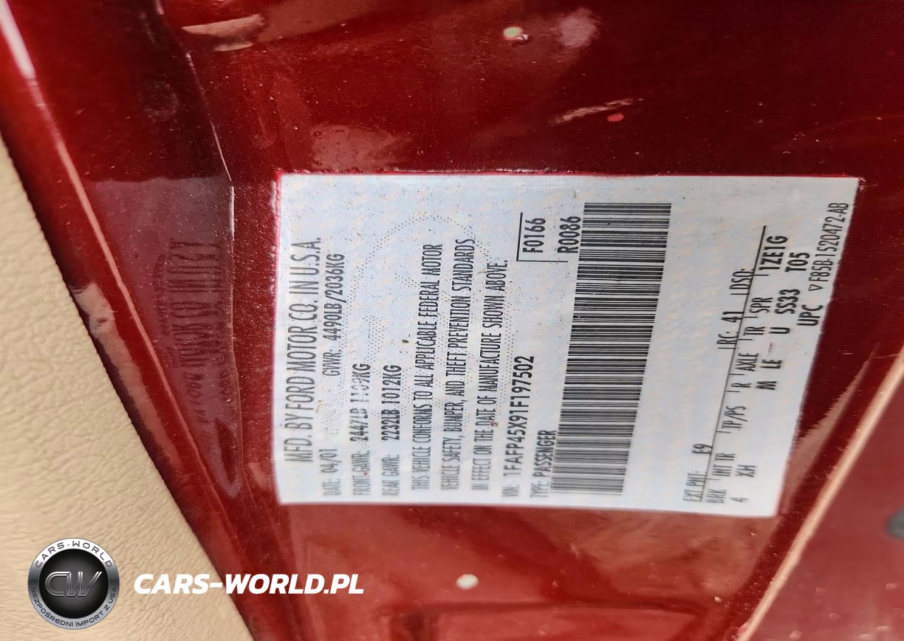 2001 Ford Mustang Gt VIN:1FAFP45X91F197502 - 12