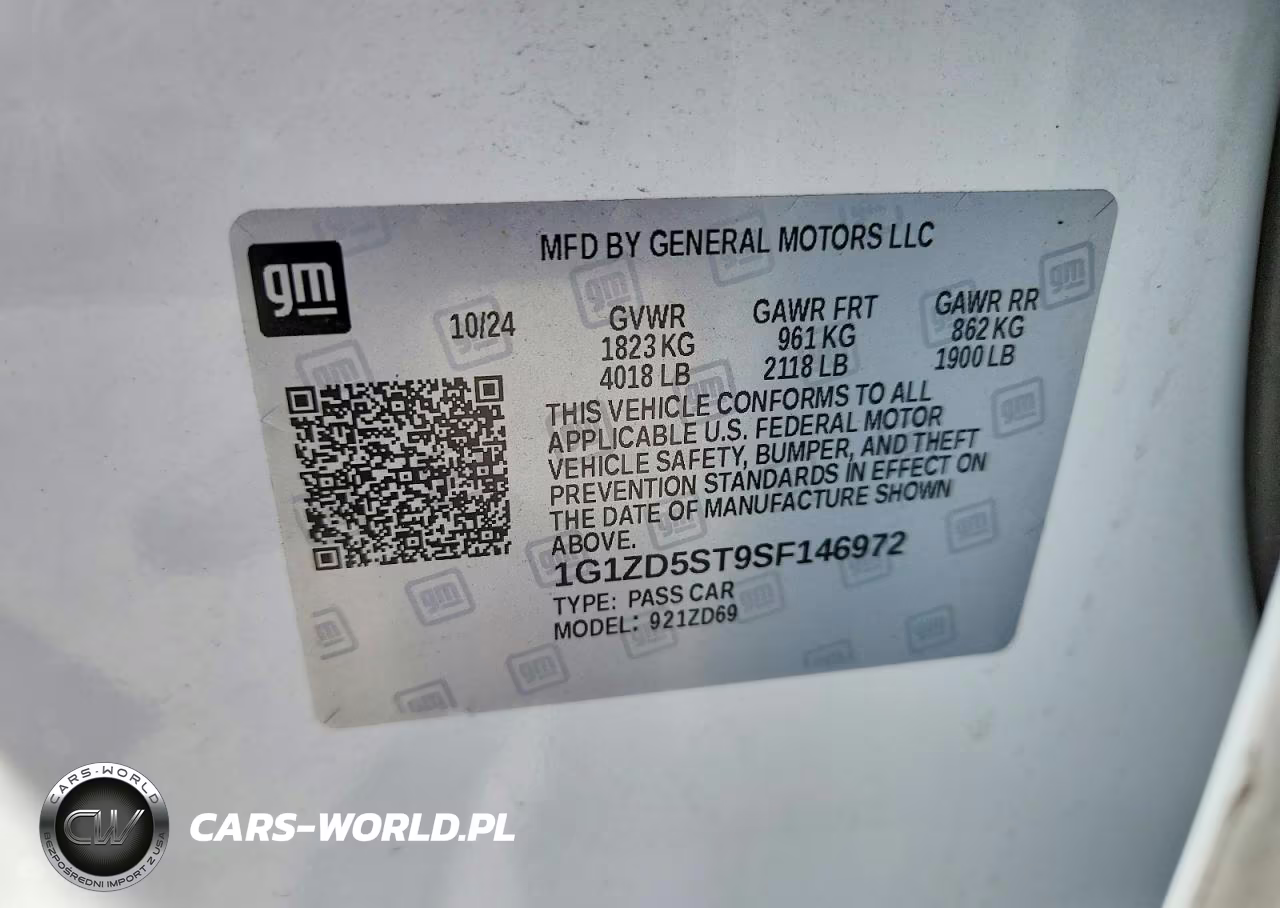 2025 Chevrolet Malibu Lt VIN:1G1ZD5ST9SF146972 - 12