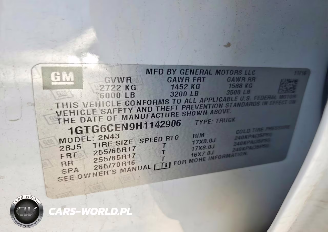 2017 GMC Canyon Sle VIN:1GTG6CEN9H1142906 - 12