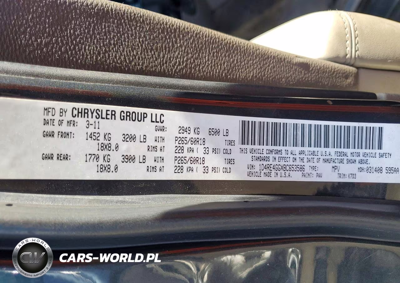 2011 Dodge Durango Crew VIN:1D4RE4GGXBC653586 - 13
