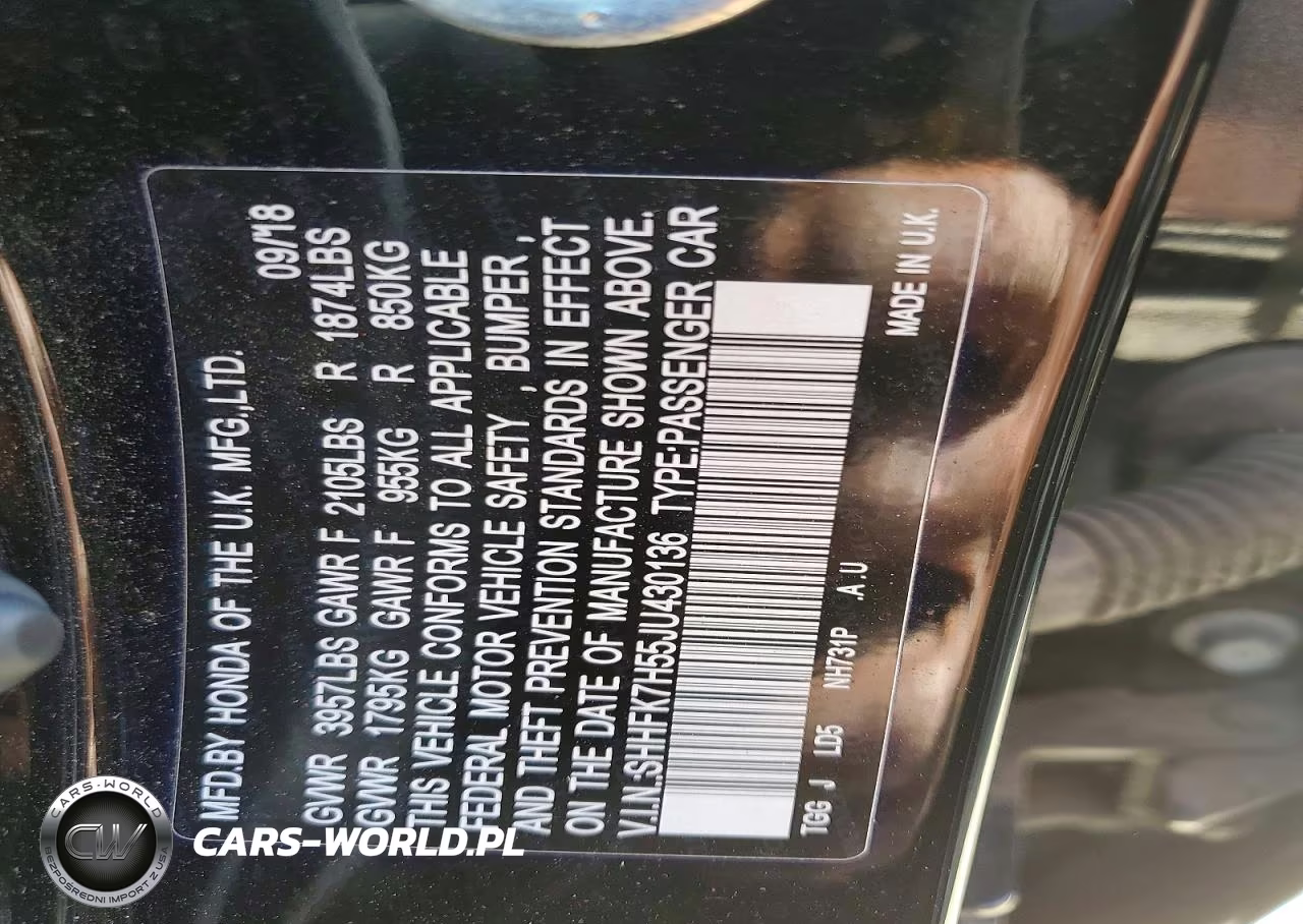 2018 Honda Civic Ex VIN:SHHFK7H55JU430136 - 12