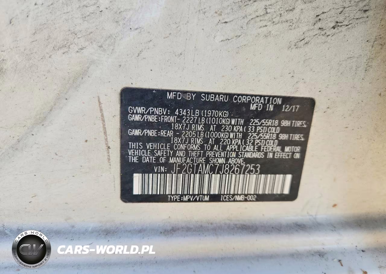 2018 Subaru Crosstrek Limited VIN:JF2GTAMC7J8267253 - 13