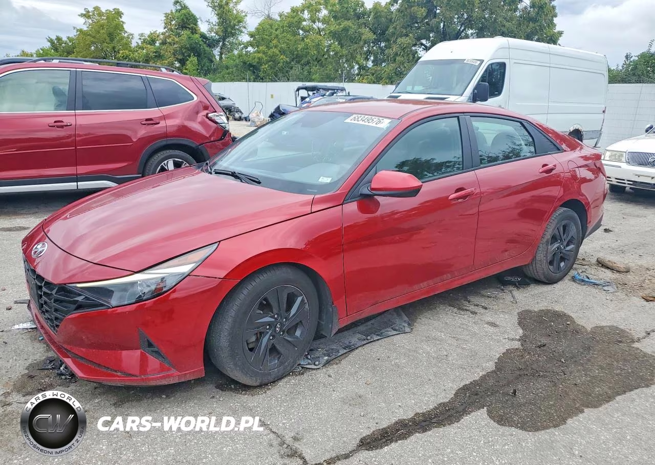 2022 Hyundai Elantra Sel VIN:KMHLM4AG5NU321838 - 1