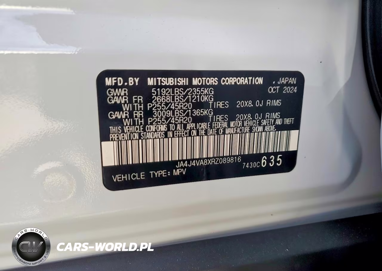 2024 Mitsubishi Outlander Se VIN:JA4J4VA8XRZ089816 - 13