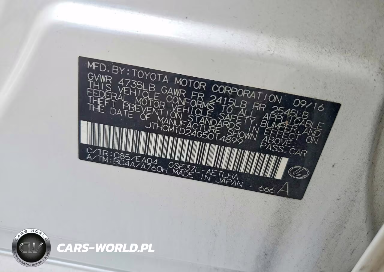 2016 Lexus Is 300 VIN:JTHCM1D24G5014899 - 12