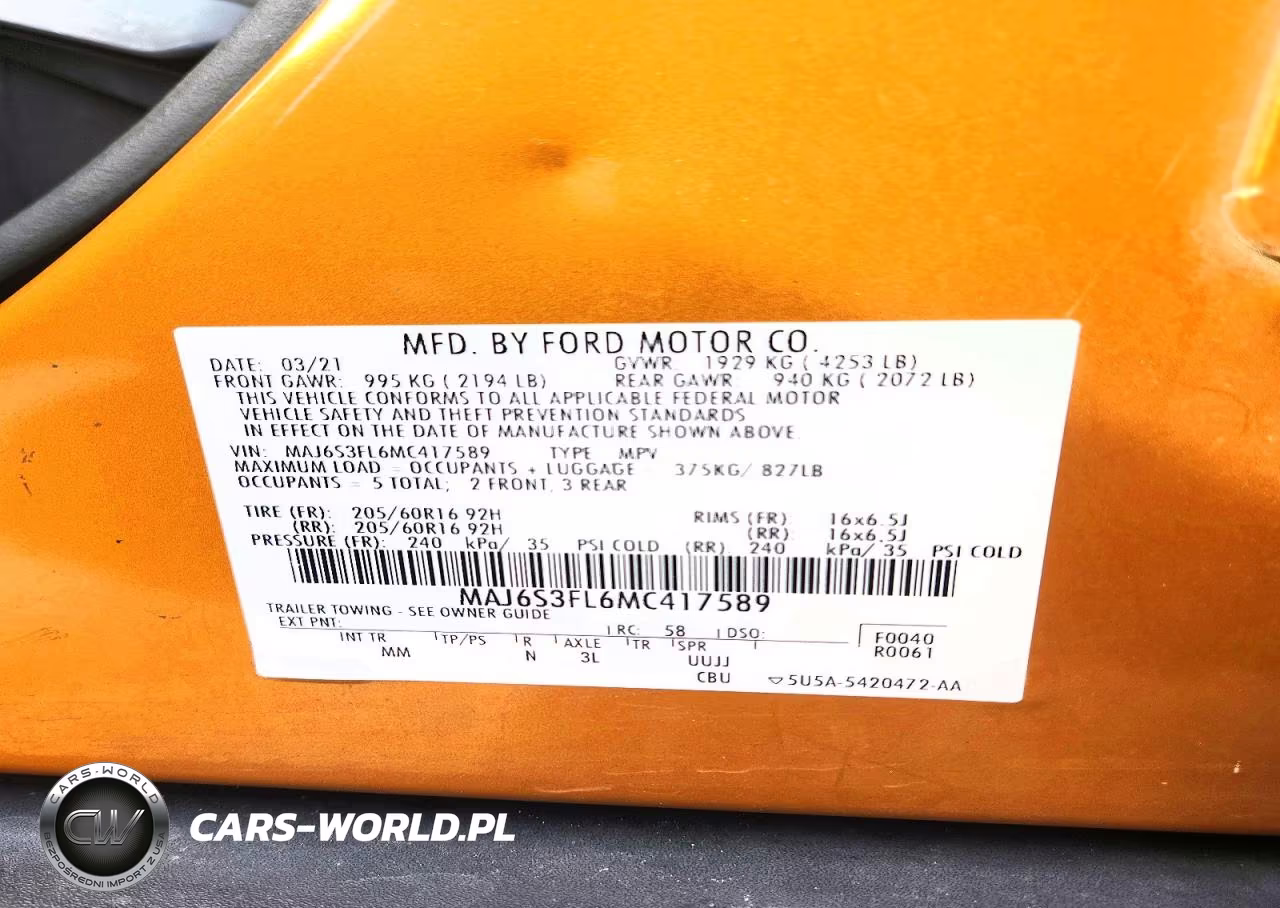 2021 Ford Ecosport S VIN:MAJ6S3FL6MC417589 - 12