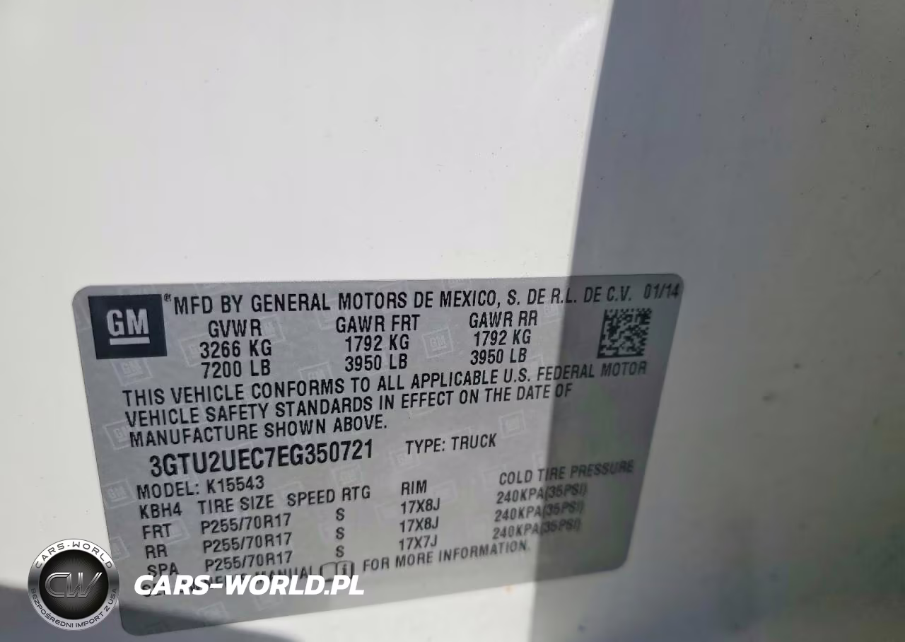 2014 GMC Sierra K1500 Sle VIN:3GTU2UEC7EG350721 - 12