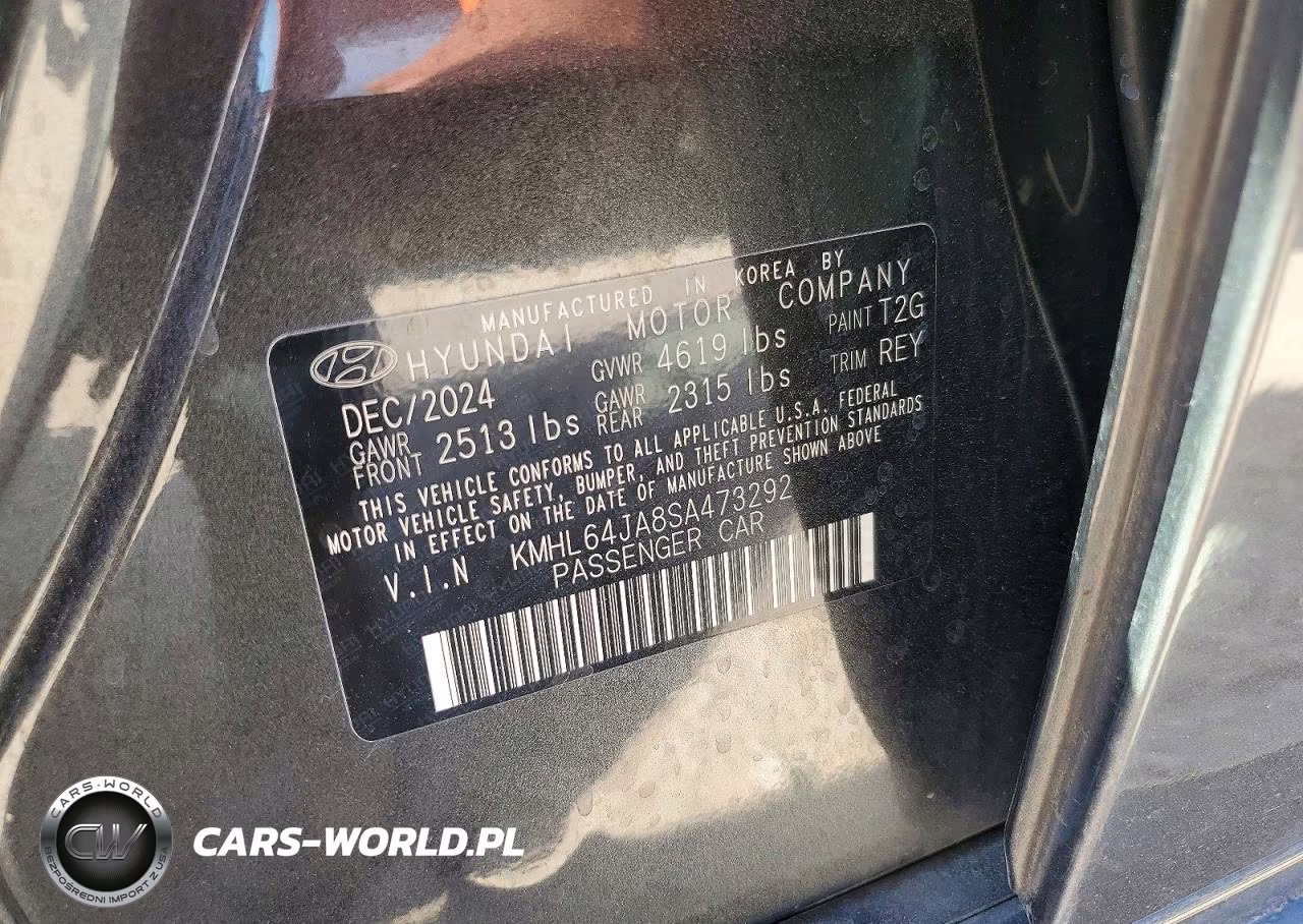 2025 Hyundai Sonata Sel VIN:KMHL64JA8SA473292 - 13
