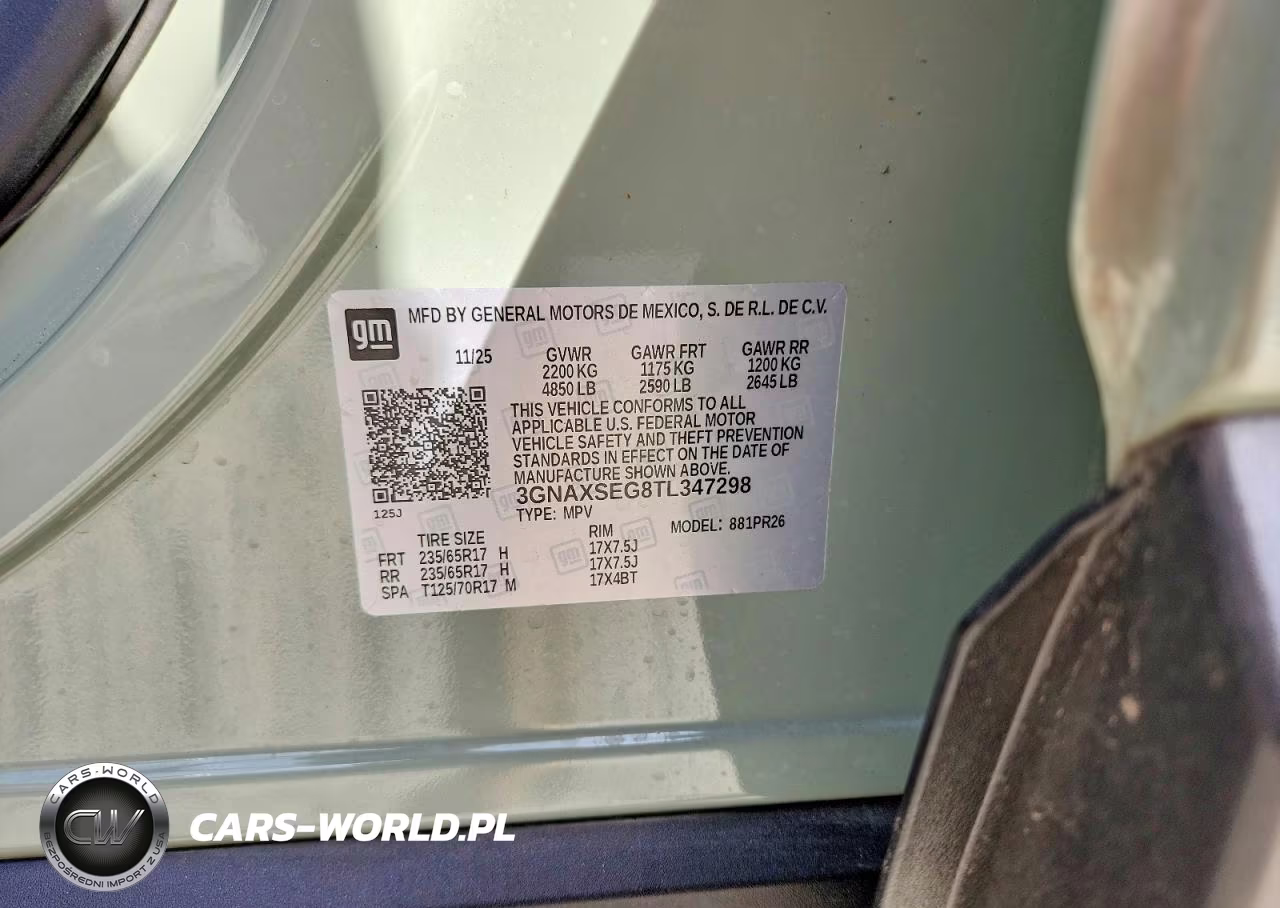 2026 Chevrolet Equinox Activ VIN:3GNAXSEG8TL347298 - 13