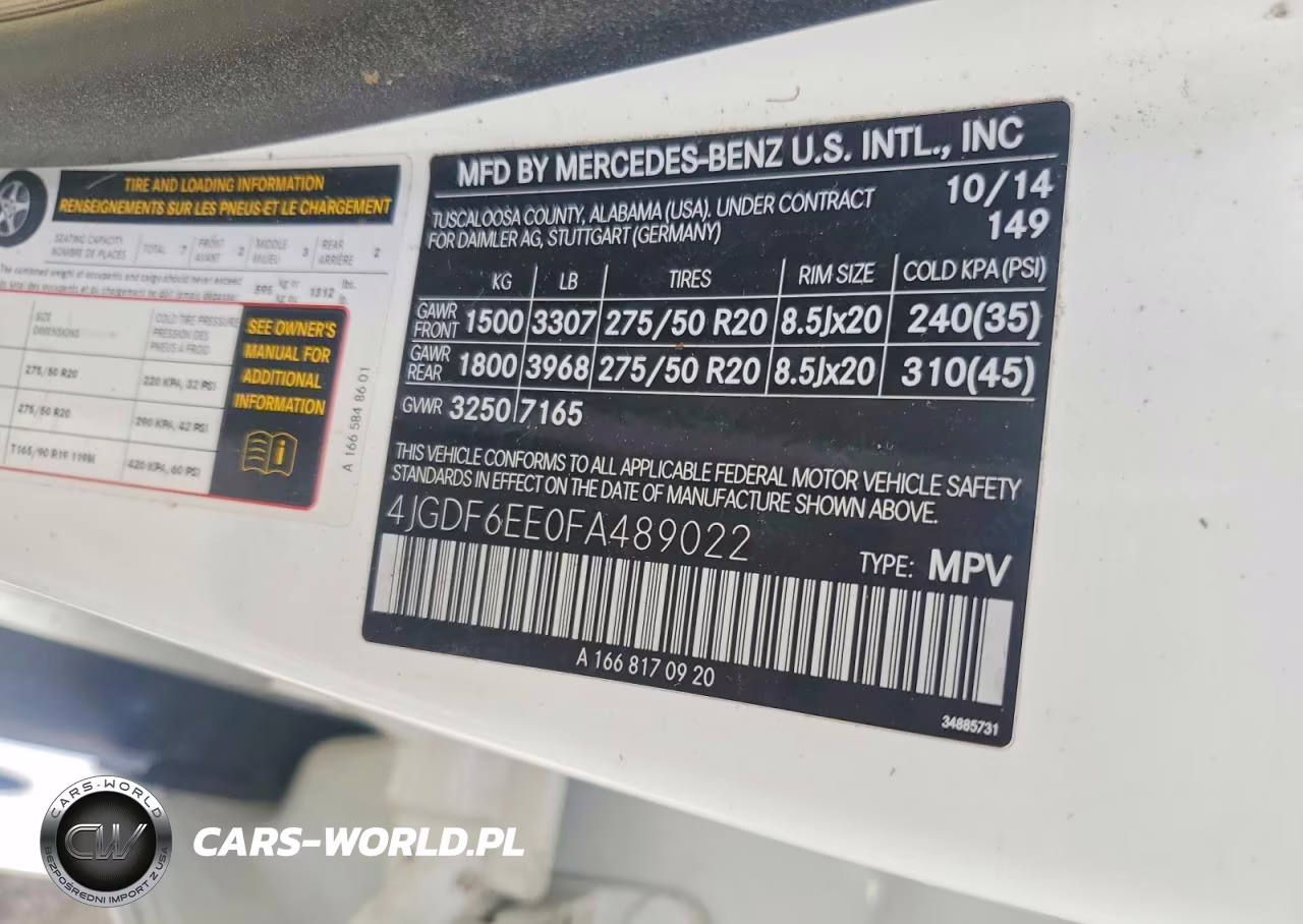 2015 Mercedes-Benz Gl 450 4Matic VIN:4JGDF6EE0FA489022 - 13