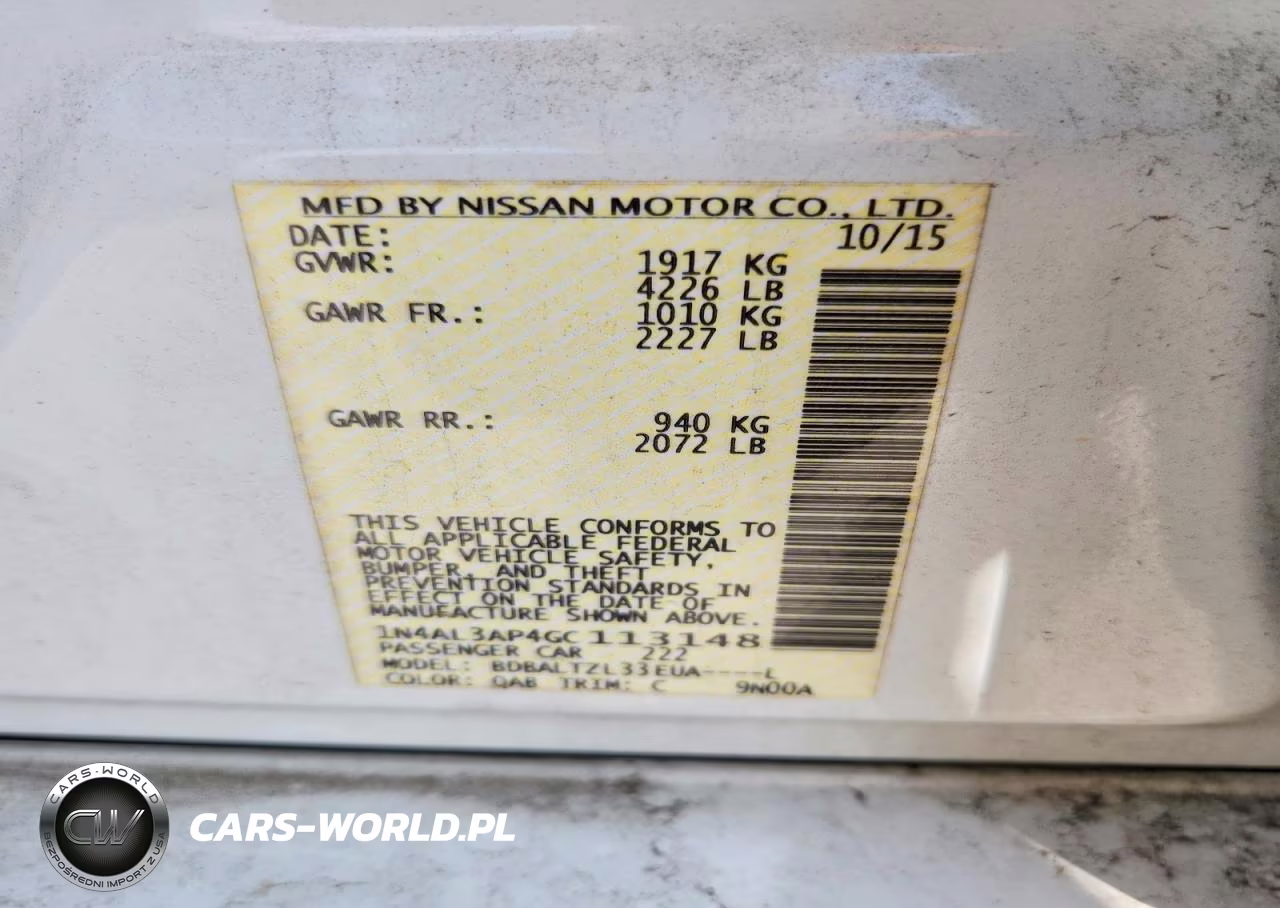 2016 Nissan Altima 2.5 Sl VIN:1N4AL3AP4GC113148 - 12