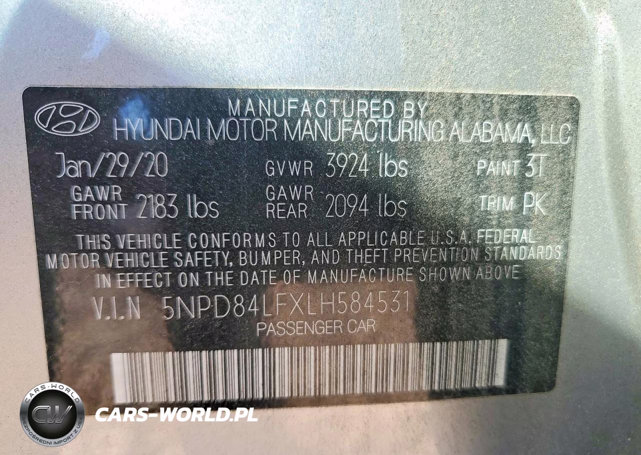 2020 Hyundai Elantra Value Edition VIN:5NPD84LFXLH584531 - 12