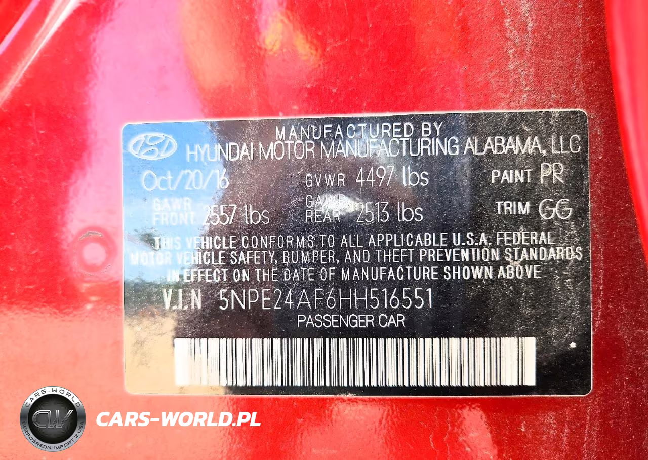 2017 Hyundai Sonata Se VIN:5NPE24AF6HH516551 - 13
