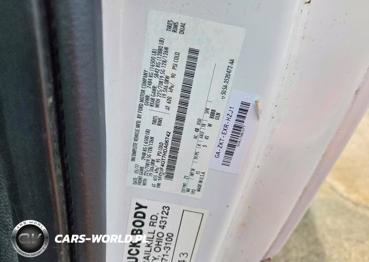 2017 Ford F450 Super Duty Box Truck VIN:1FDUF4GT7HDA06742 - 12