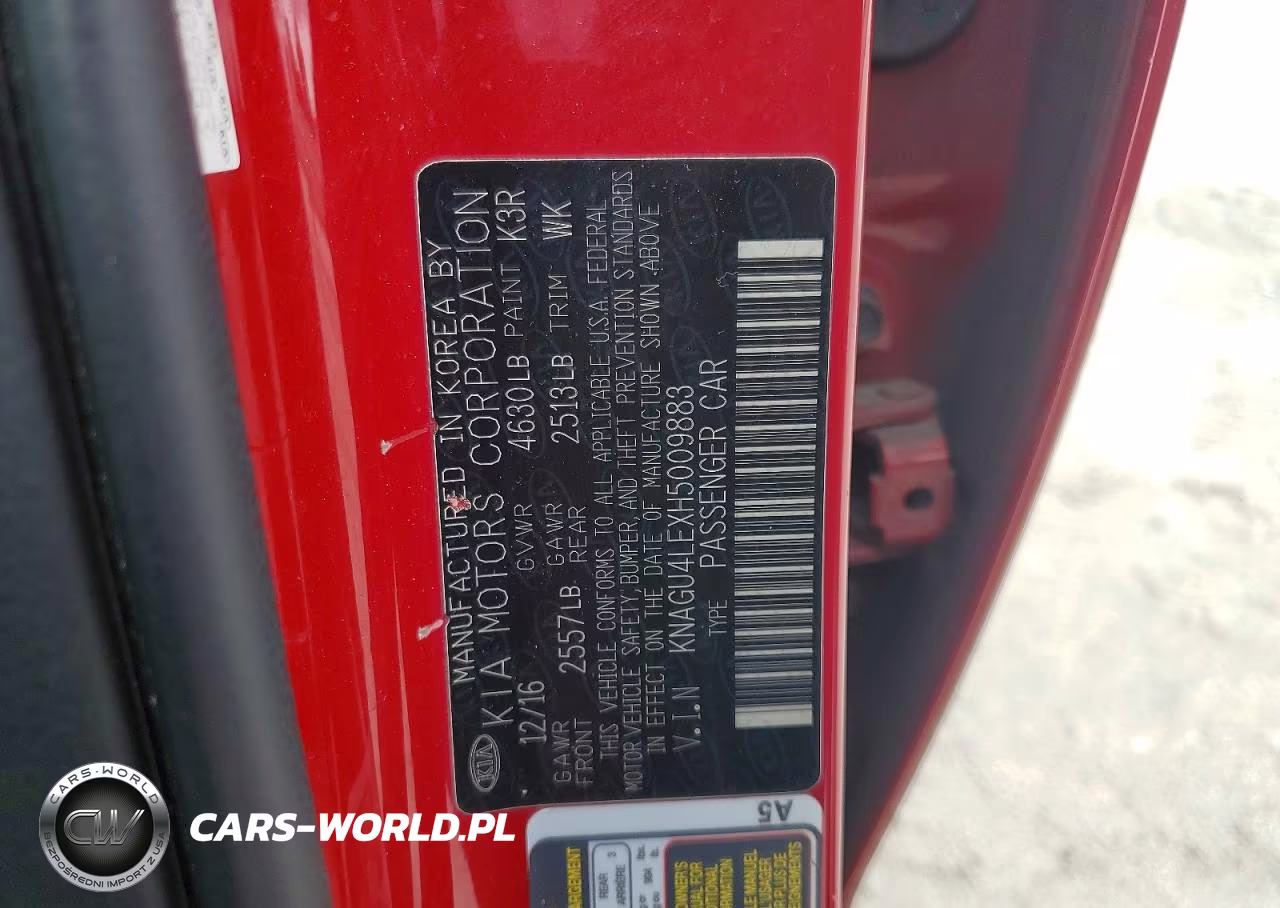 2017 Kia Optima Hybrid Ex VIN:KNAGU4LEXH5009883 - 12