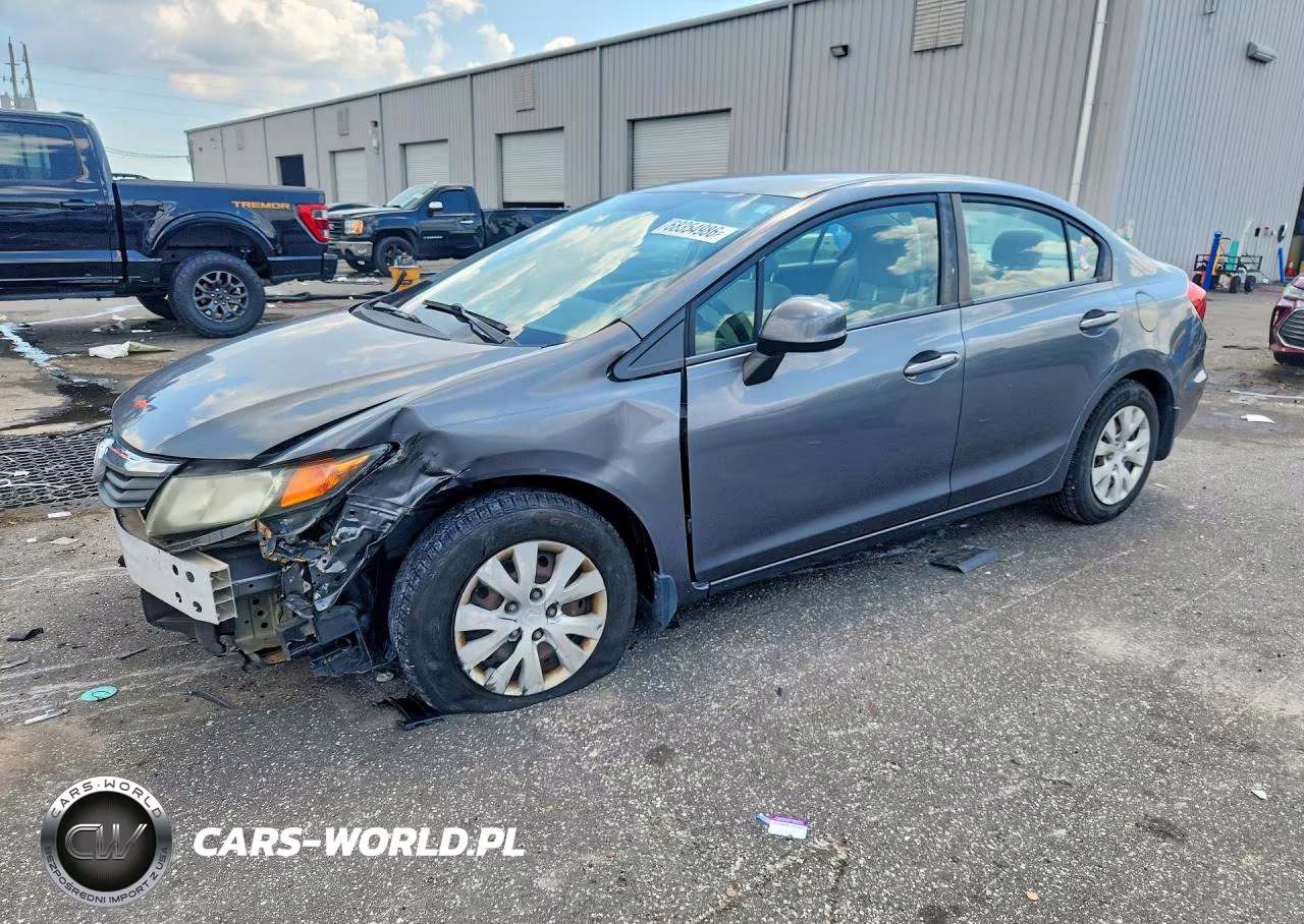 2012 Honda Civic Lx VIN:19XFB2F58CE035481 - 1