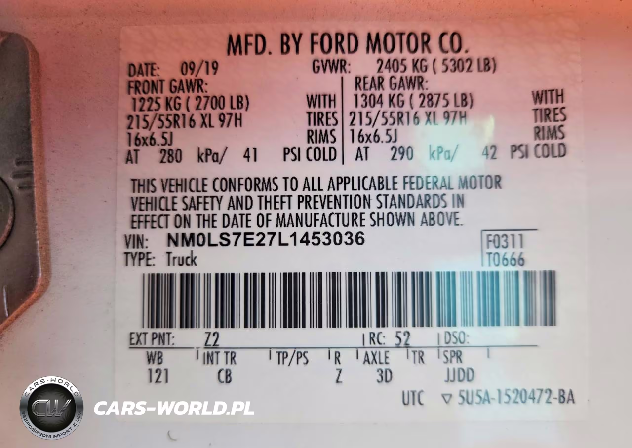 2020 Ford Transit Connect Xl Delivery Van VIN:NM0LS7E27L1453036 - 13