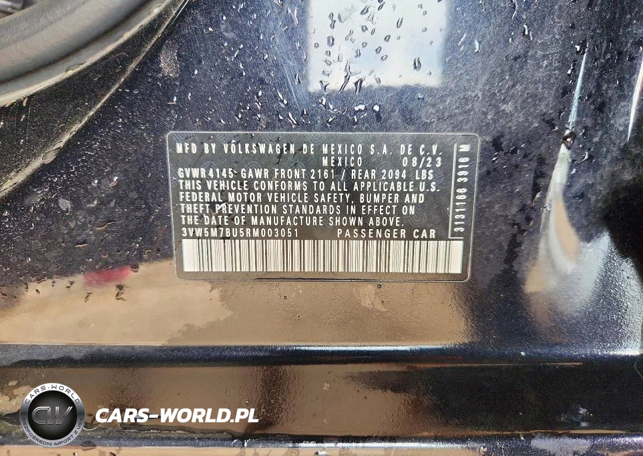 2024 Volkswagen Jetta S VIN:3VW5M7BU5RM003051 - 13