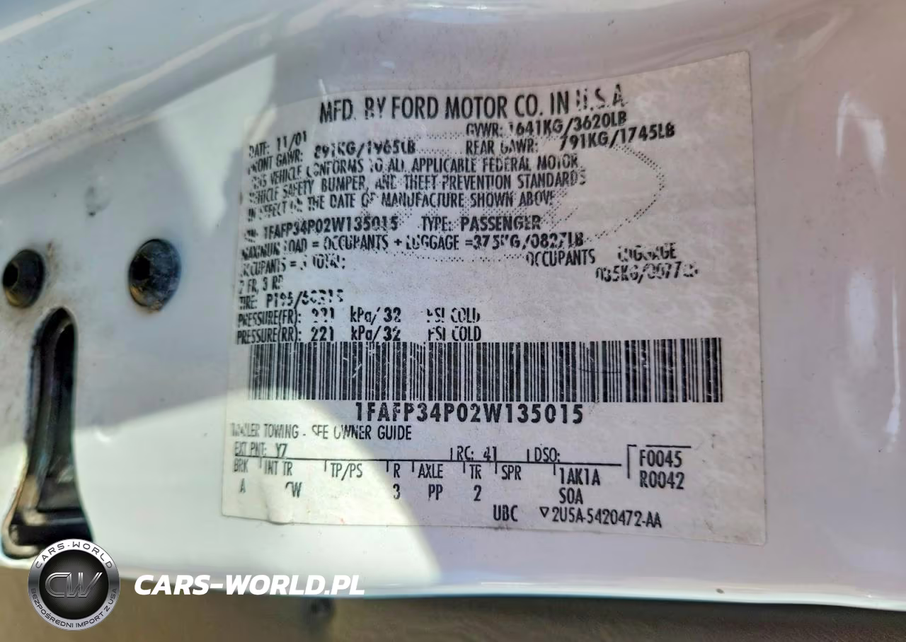 2002 Ford Focus Se VIN:1FAFP34P02W135015 - 12