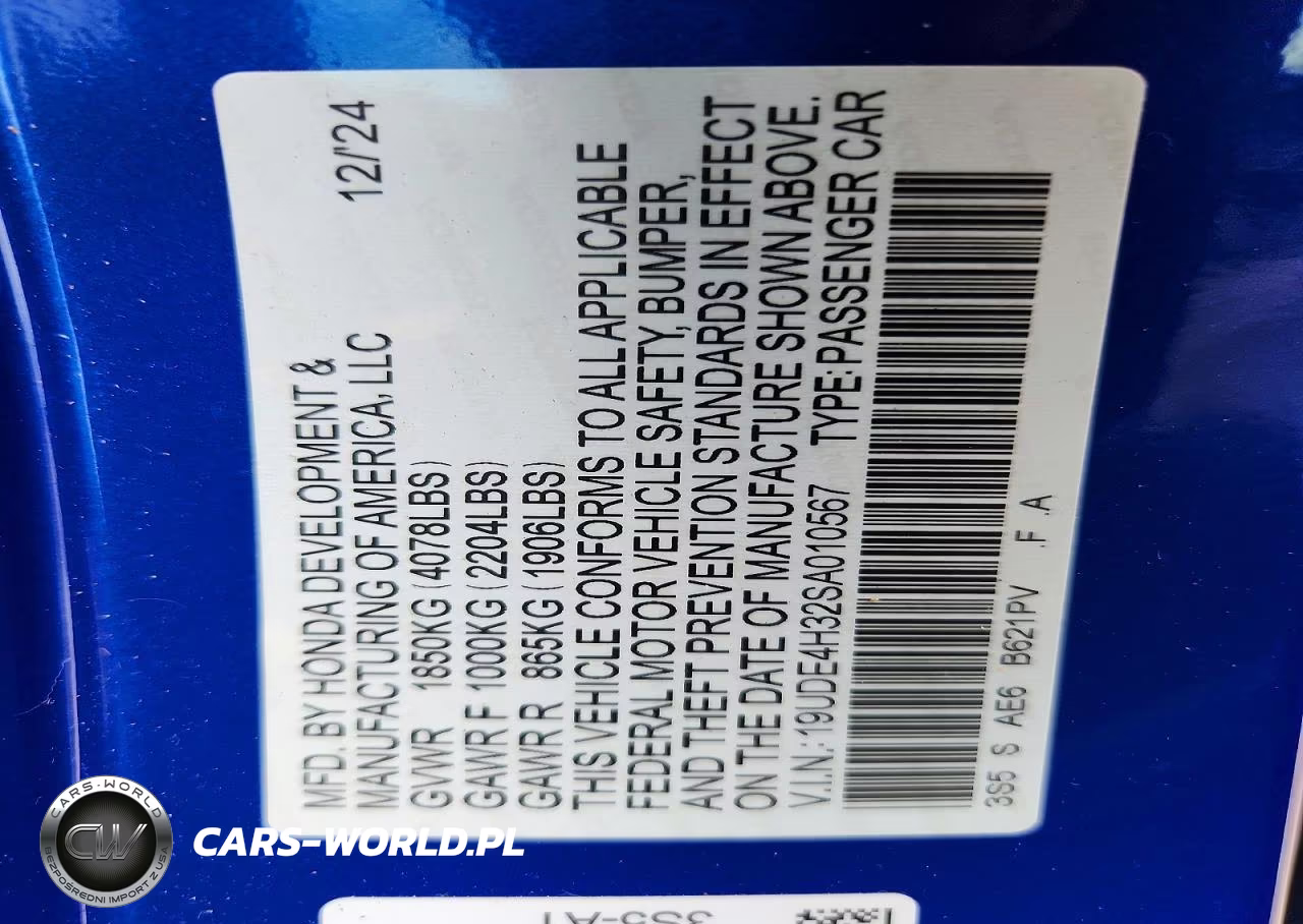 2025 Acura Integra A-Spec VIN:19UDE4H32SA010567 - 12