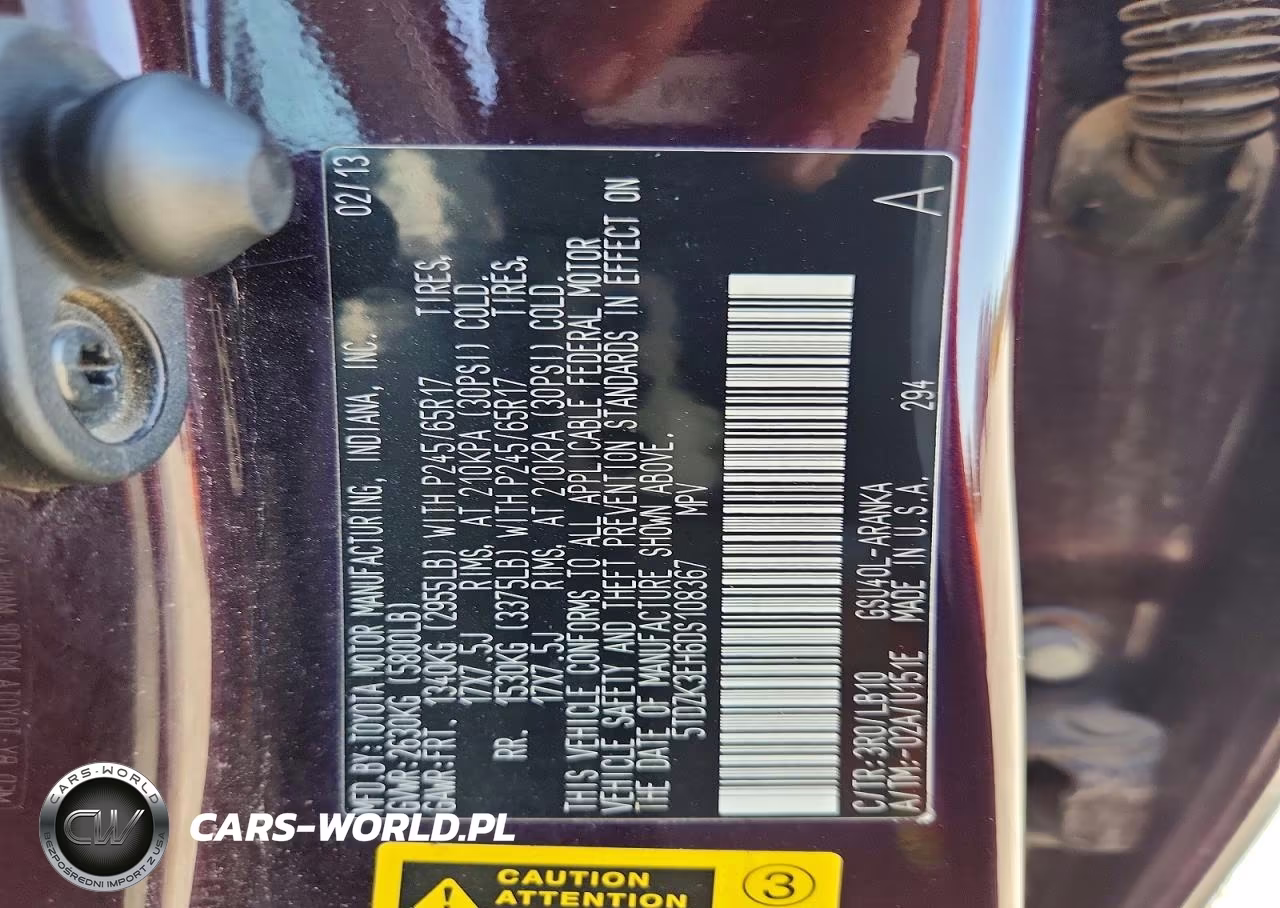2013 Toyota Highlander Se VIN:5TDZK3EH6DS108367 - 13