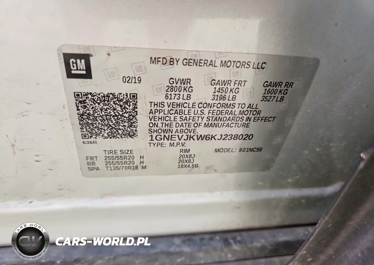 2019 Chevrolet Traverse High Country VIN:1GNEVJKW6KJ238020 - 13
