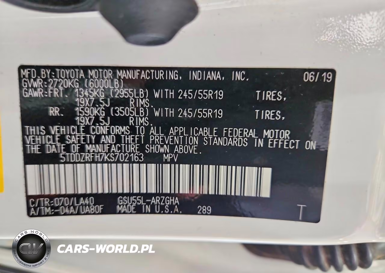 2019 Toyota Highlander Limited Platinum VIN:5TDDZRFH7KS702163 - 14