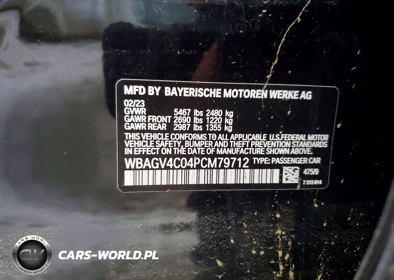 2023 BMW 840Xi VIN:WBAGV4C04PCM79712 - 13