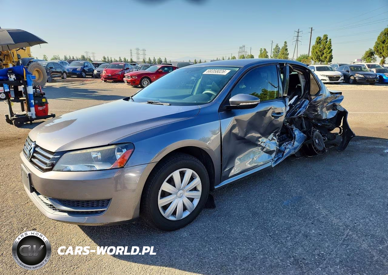 2012 Volkswagen Passat S VIN:1VWAP7A38CC014746 - 1