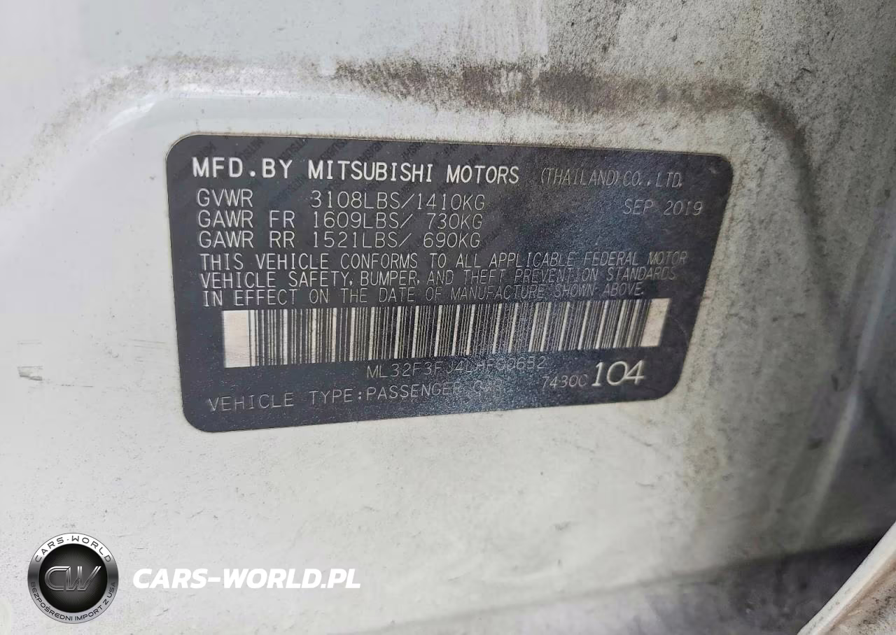 2020 Mitsubishi Mirage G4 Es VIN:ML32F3FJ4LHF00652 - 12