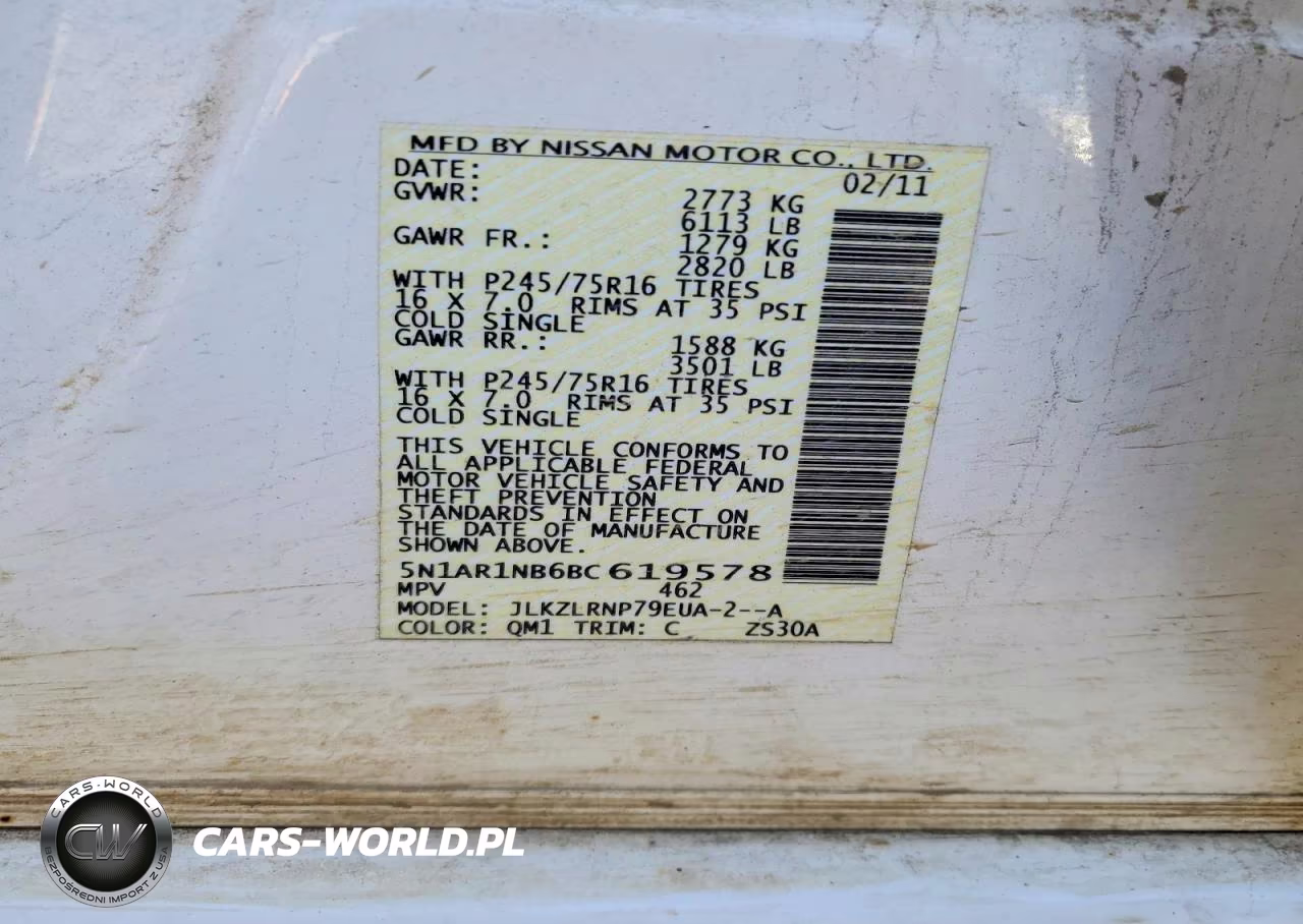 2011 Nissan Pathfinder S VIN:5N1AR1NB6BC619578 - 12