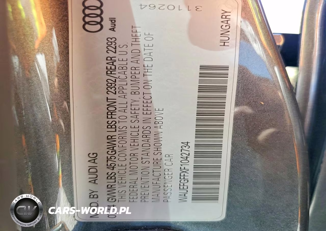 2015 Audi A3 Premium Plus VIN:WAUEFGFFXF1042734 - 12
