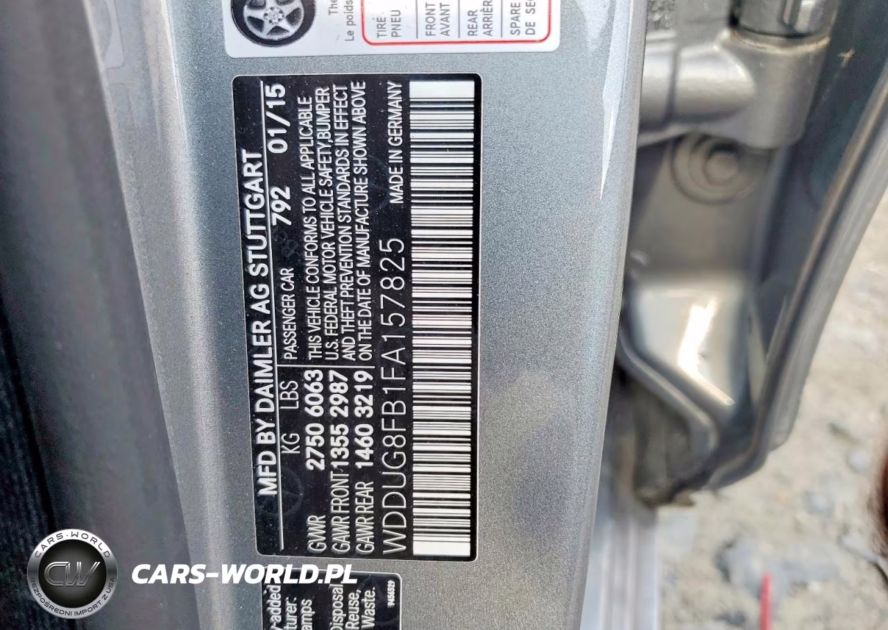 2015 Mercedes-Benz S 550 4Matic VIN:WDDUG8FB1FA157825 - 12