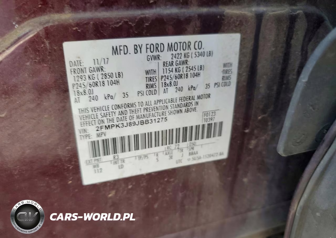 2018 Ford Edge Sel VIN:2FMPK3J89JBB31275 - 14