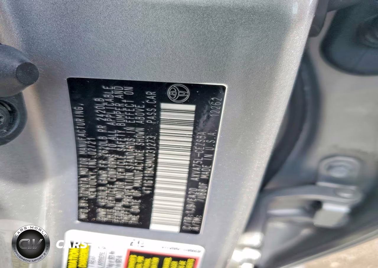 2021 Toyota Camry Se VIN:4T1G11BK9MU031273 - 13