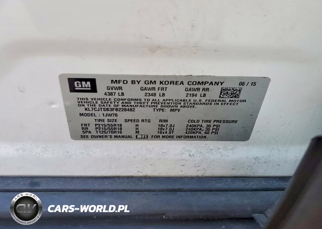 2015 Chevrolet Trax Ltz VIN:KL7CJTSB3FB228482 - 13