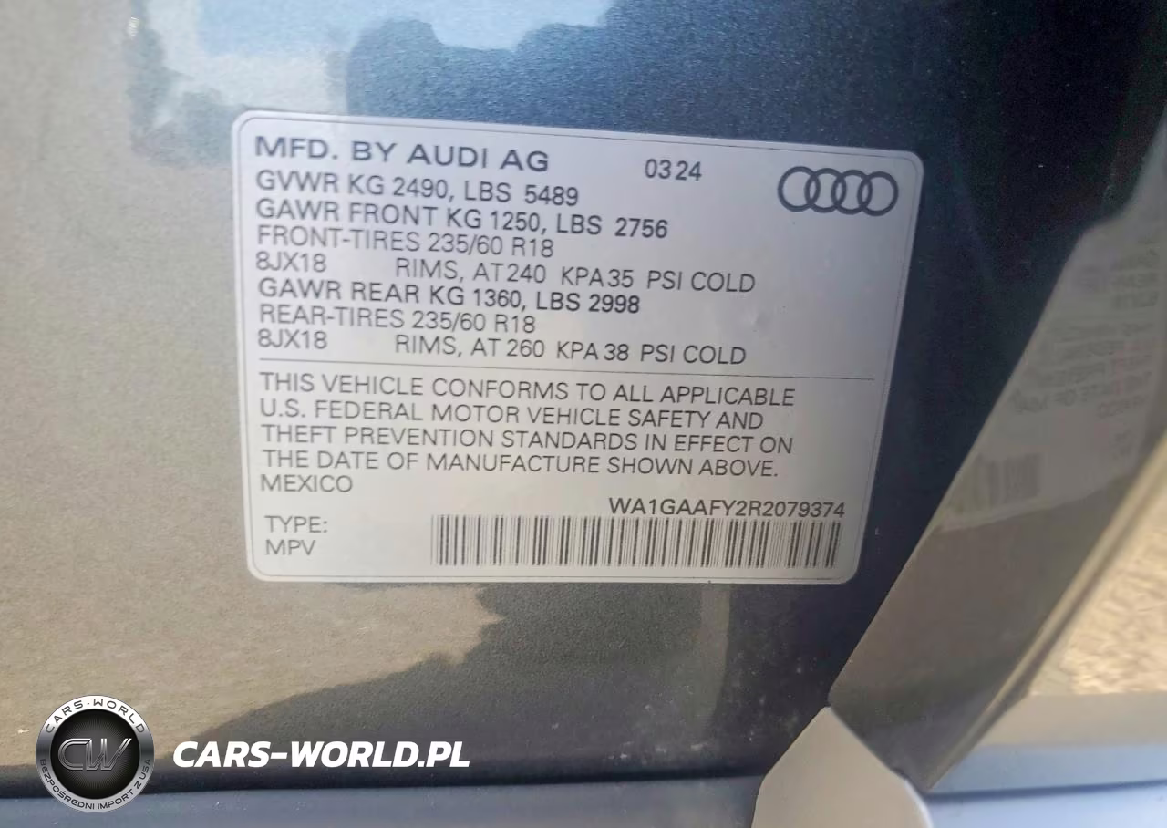 2024 Audi Q5 Premium 45 VIN:WA1GAAFY2R2079374 - 13