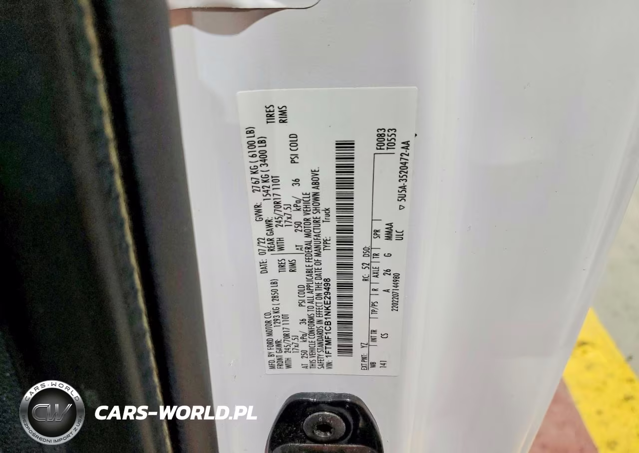 2022 Ford F150 Xl VIN:1FTMF1CB1NKE29498 - 12