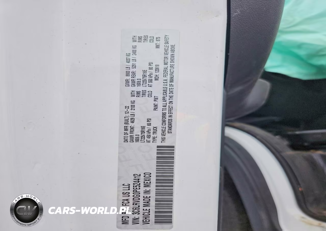 2023 Ram Promaster 2500 Delivery Van VIN:3C6LRVDG0PE524412 - 14