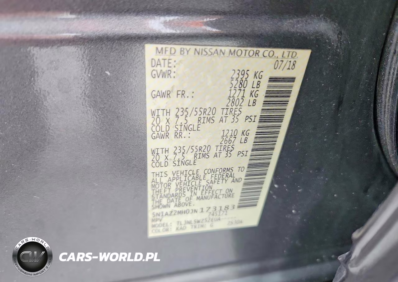 2018 Nissan Murano Platinum VIN:5N1AZ2MH0JN173183 - 13