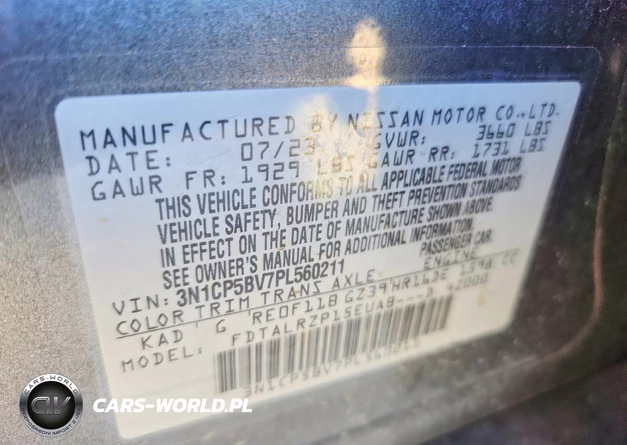 2023 Nissan Kicks S VIN:3N1CP5BV7PL560211 - 13