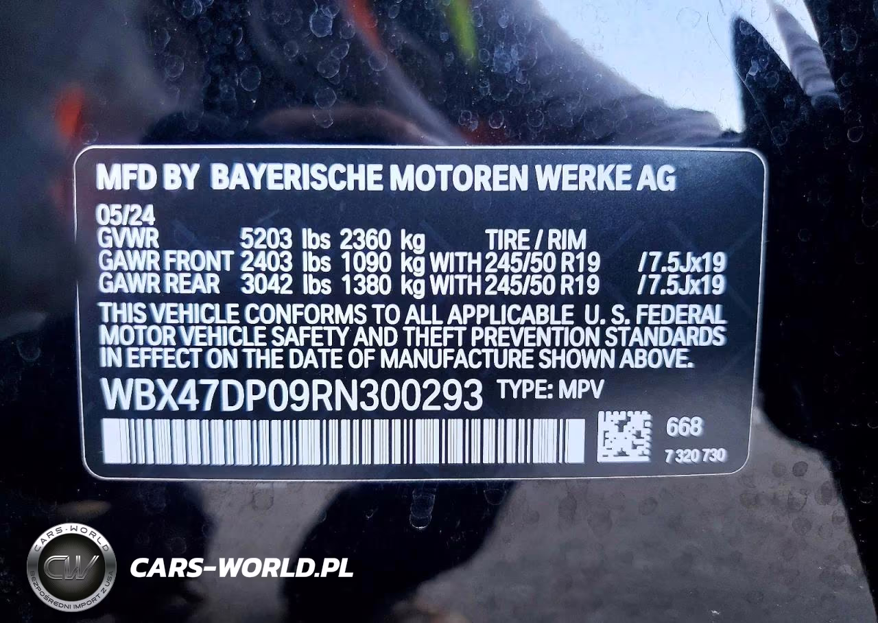 2024 BMW X3 Sdrive30I VIN:WBX47DP09RN300293 - 13