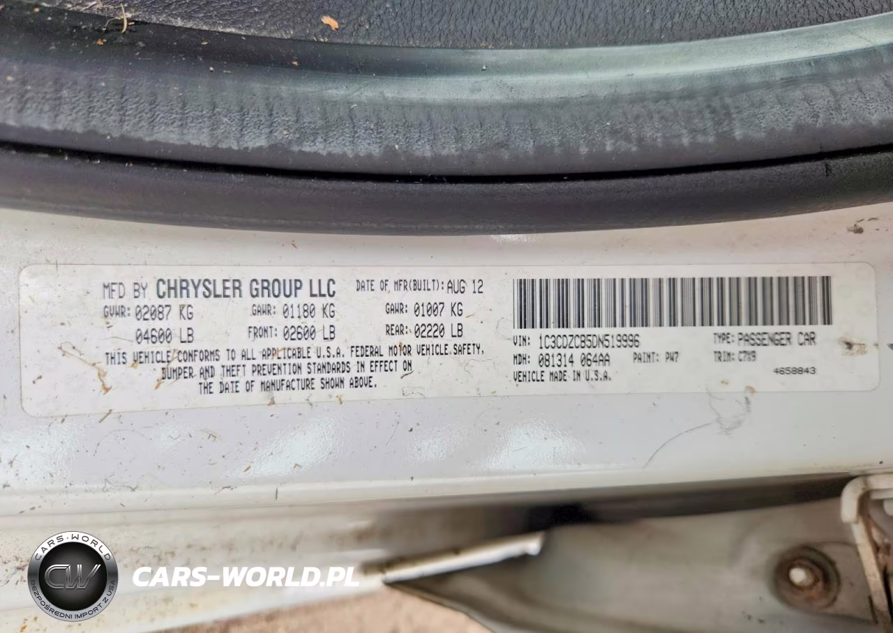 2013 Dodge Avenger Sxt VIN:1C3CDZCB5DN519996 - 12