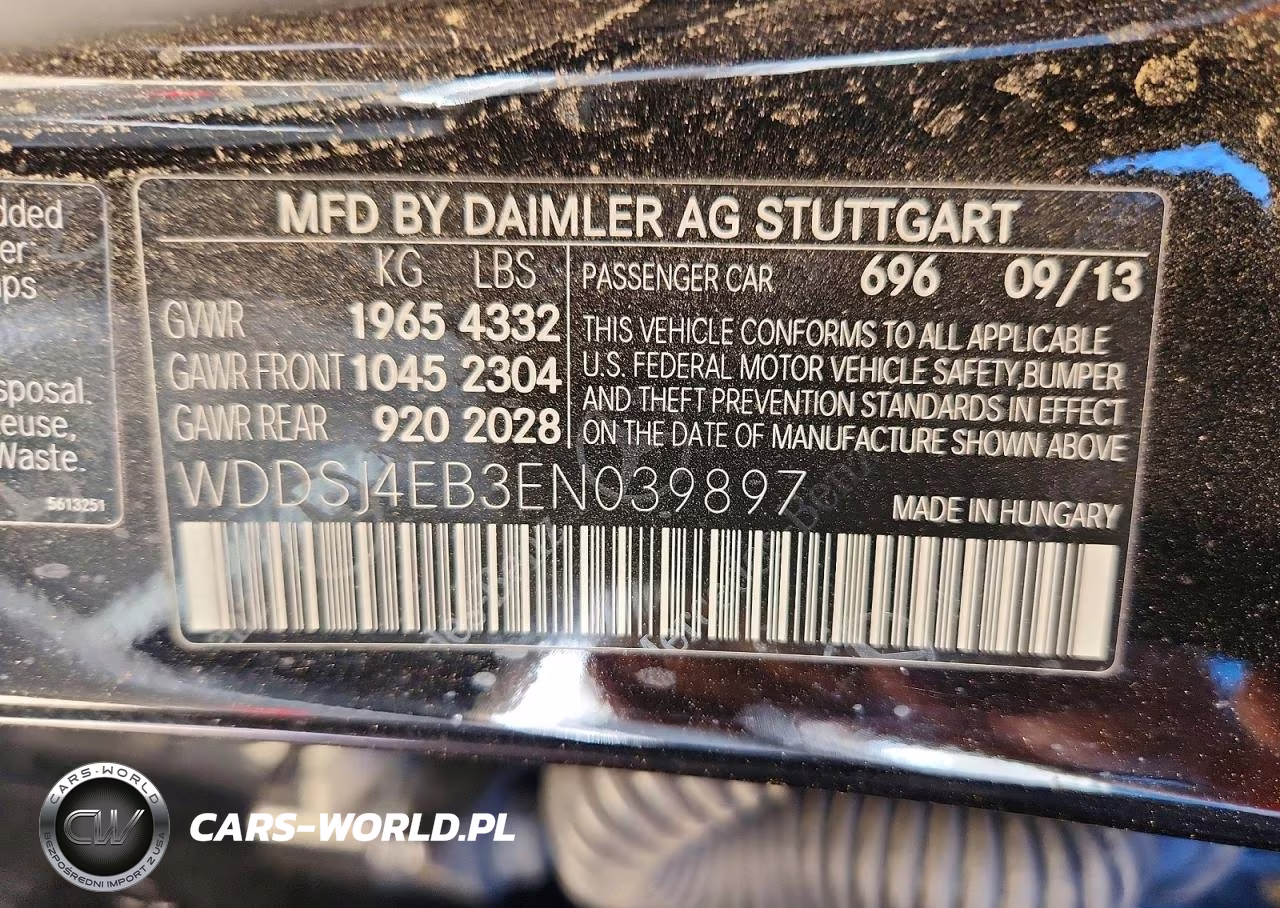 2014 Mercedes-Benz Cla 250 VIN:WDDSJ4EB3EN039897 - 12