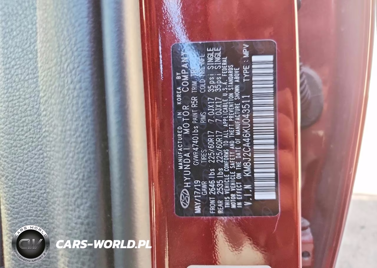 2019 Hyundai Tucson Se VIN:KM8J2CA46KU043511 - 12