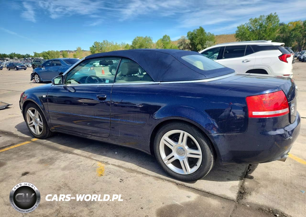2007 Audi A4 2.0T Cabriolet Quattro VIN:WAUDF48H87K035768 - 2
