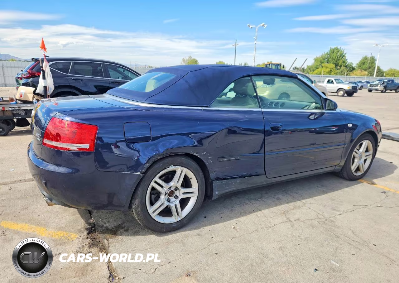 2007 Audi A4 2.0T Cabriolet Quattro VIN:WAUDF48H87K035768 - 3